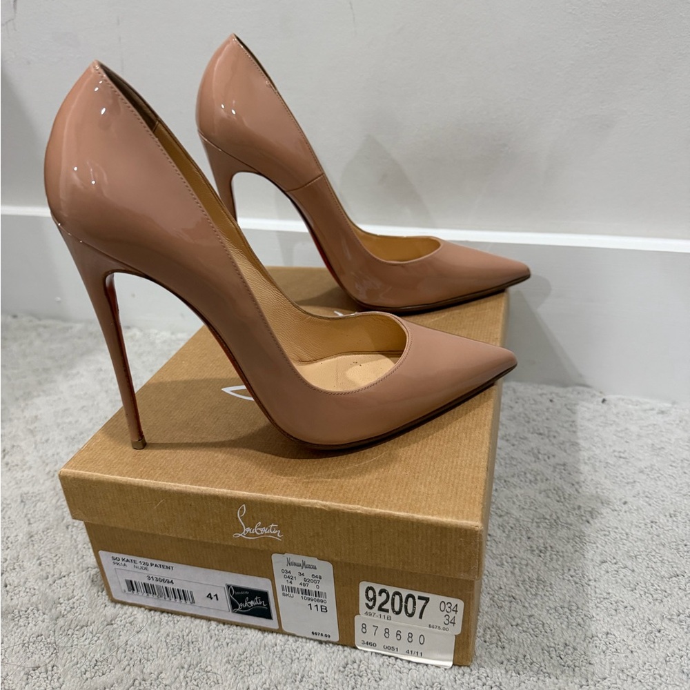 Christian Louboutin Blush Patent Leather Heels